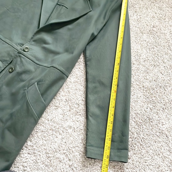 First Rite Green  herringbone utility Shop Coat - Picture 14 of 16